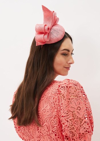 Phase Eight Bow Detail Pillbox Fascinator Hats Pink Canada | PXYHWU-572